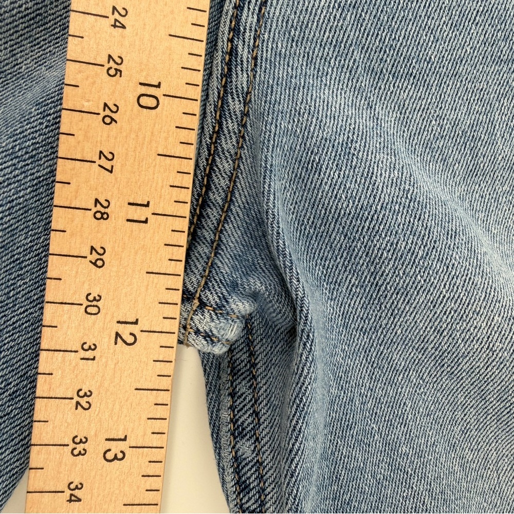 Hollister 28/6 Ultra High-Rise Mom Jeans Blue Vintage Stretch‎ Raw Hem 90s - Picture 8 of 14